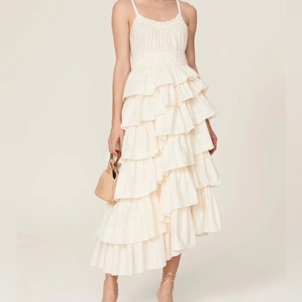Ulla Johnson Estella Dress Ruffle Maxi Tier 8